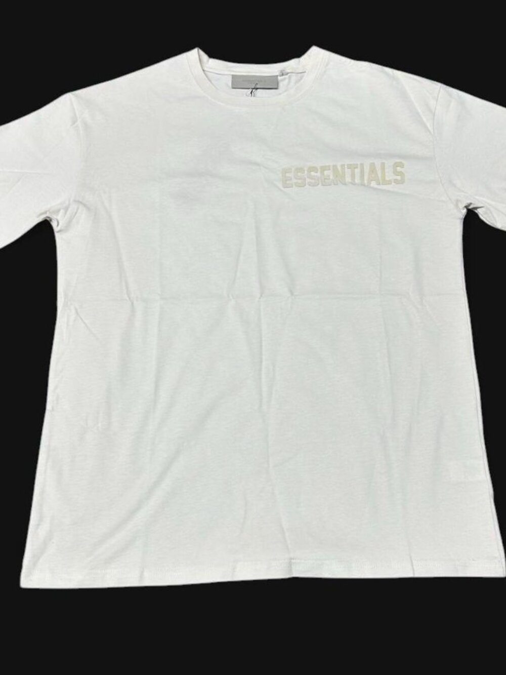 Fear of God Essentials Cream Logo T-Shirt Size L